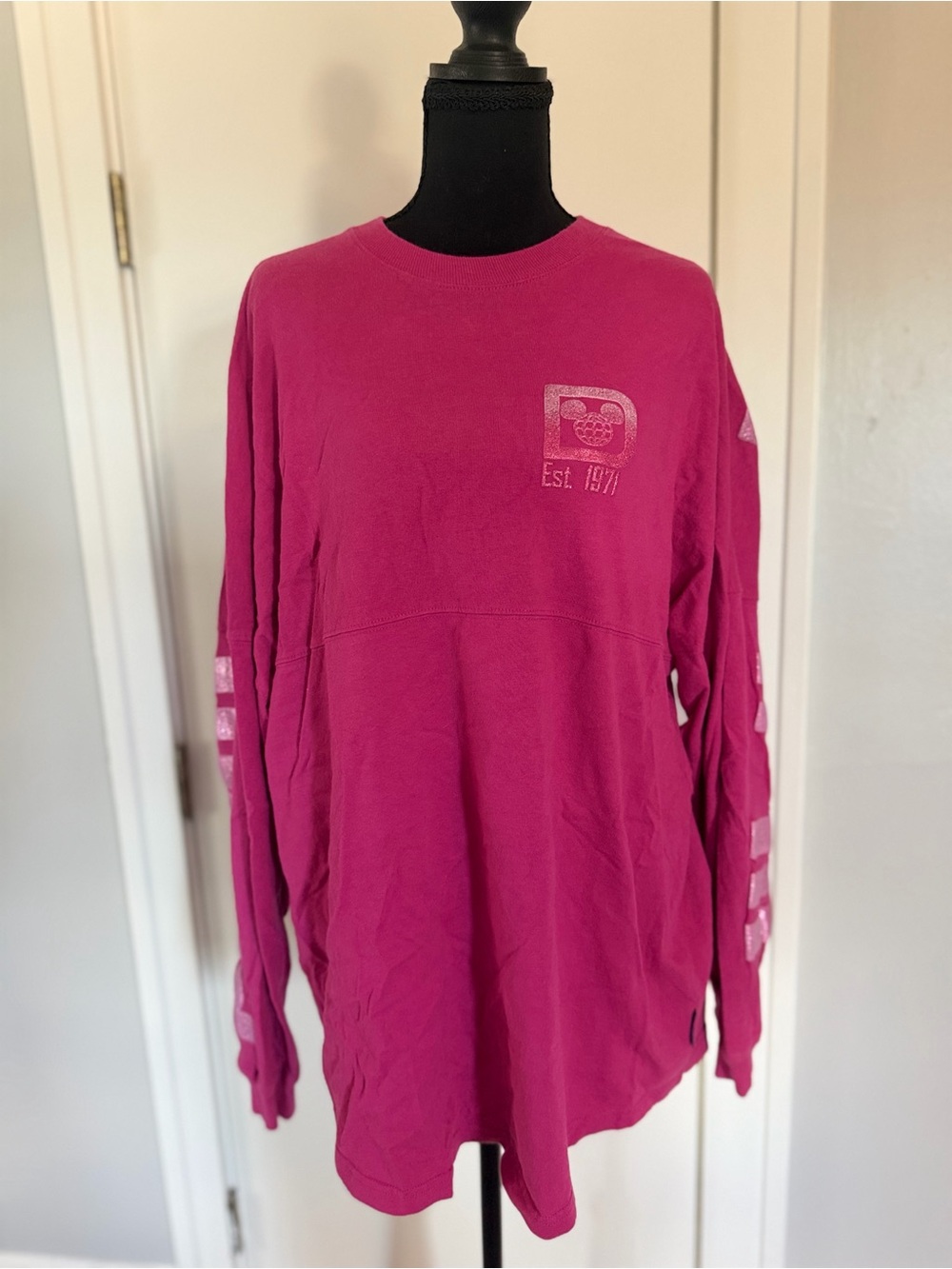 Girls' Long Sleeve Crewneck Sweatshirt - Pink